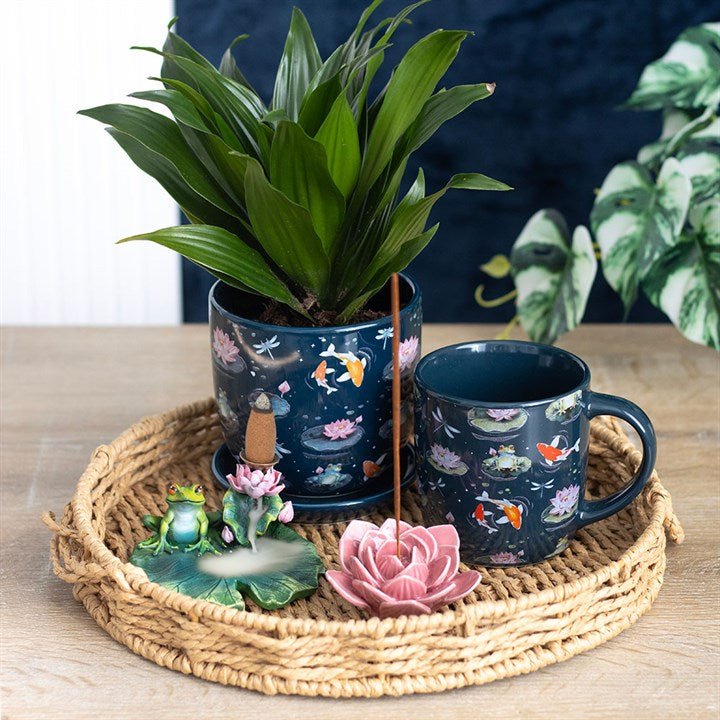 Pink Water Lily Incense Stick Holder - Alchem Soul