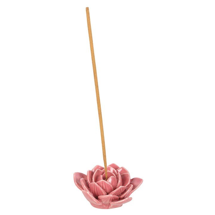 Pink Water Lily Incense Stick Holder - Alchem Soul