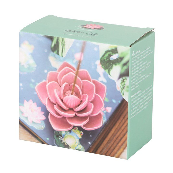 Pink Water Lily Incense Stick Holder - Alchem Soul
