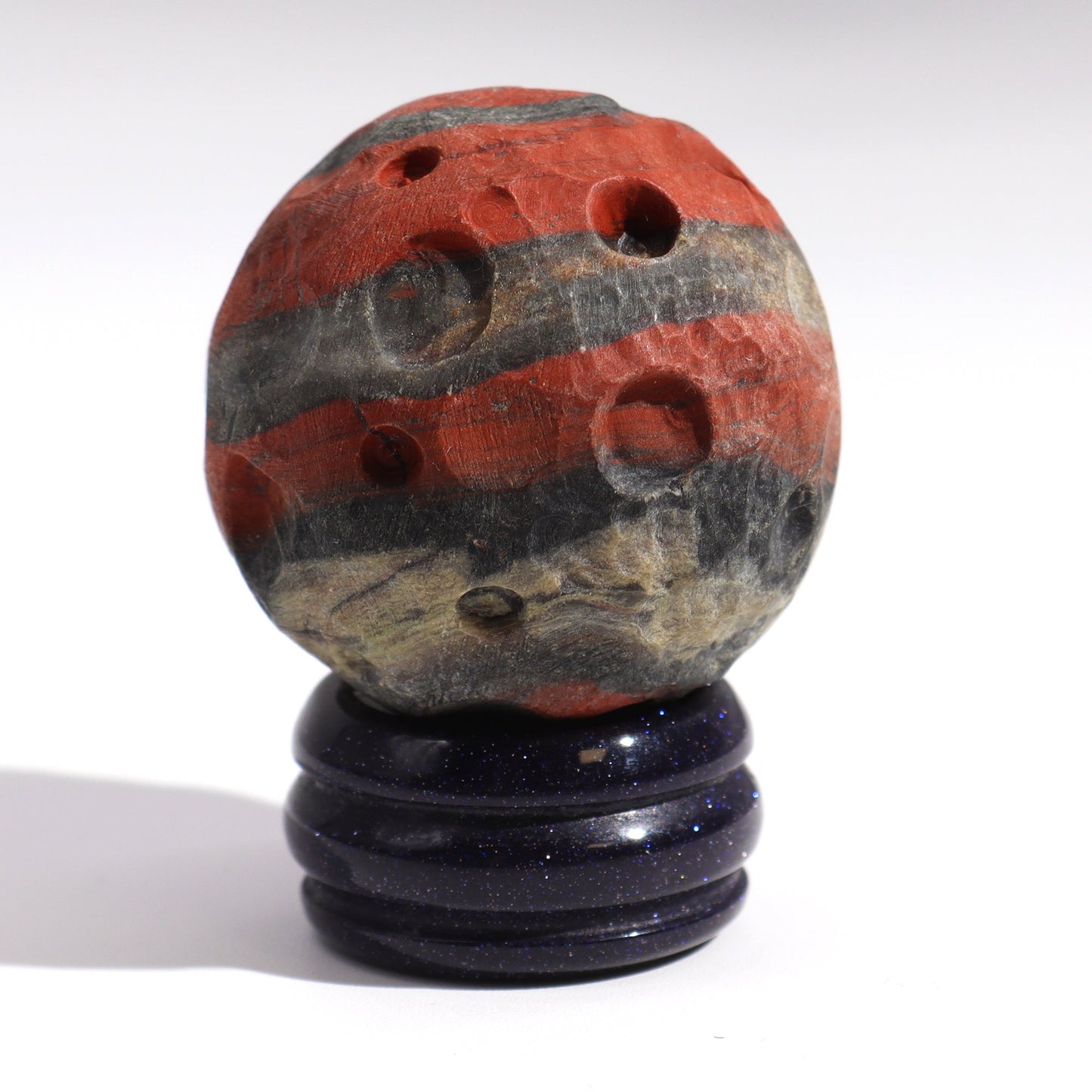 Red Jasper Planet on a Sola Goldstone Stand (MARS) - Alchem Soul