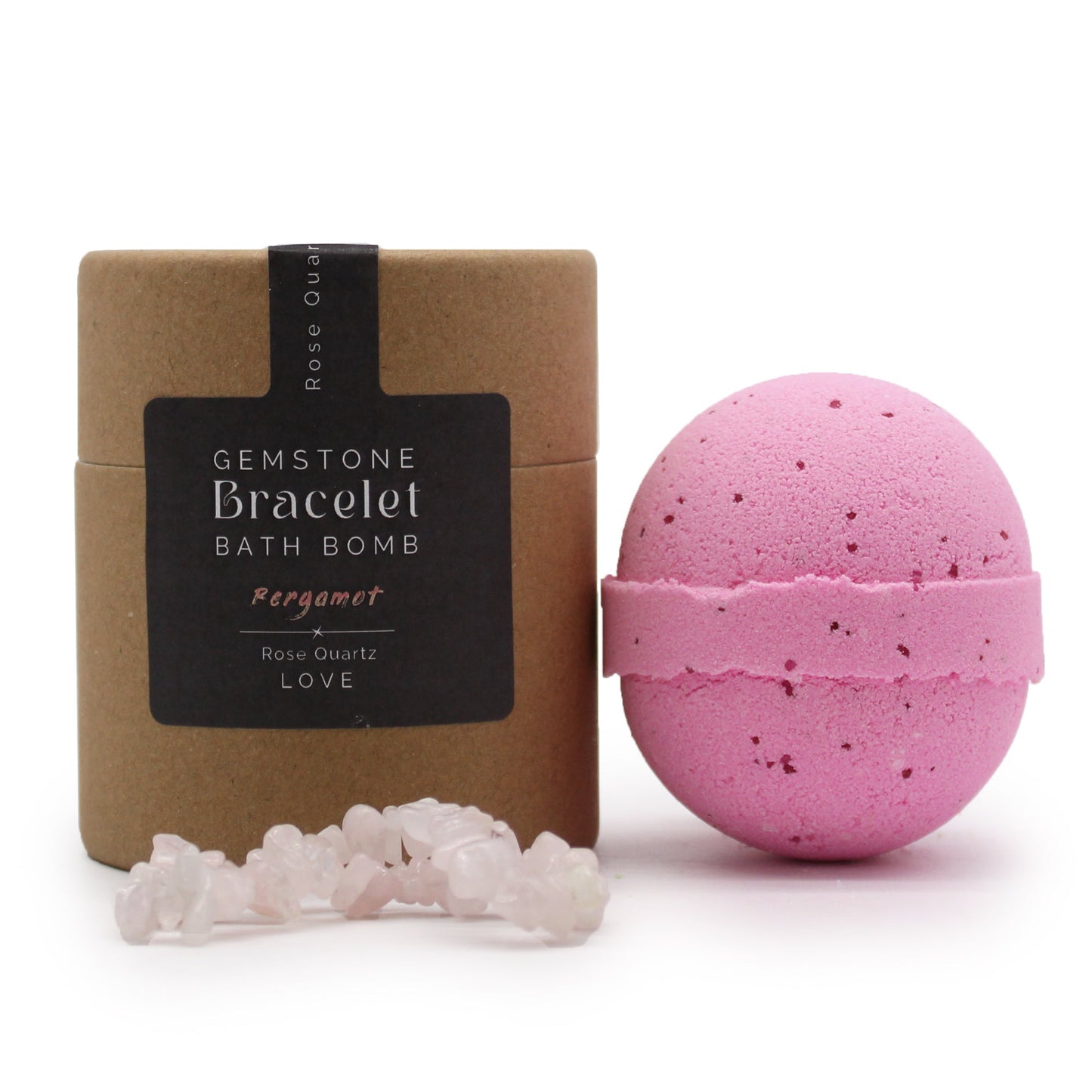 Rose Quartz Gem Bracelet Bath Bomb - Alchem Soul