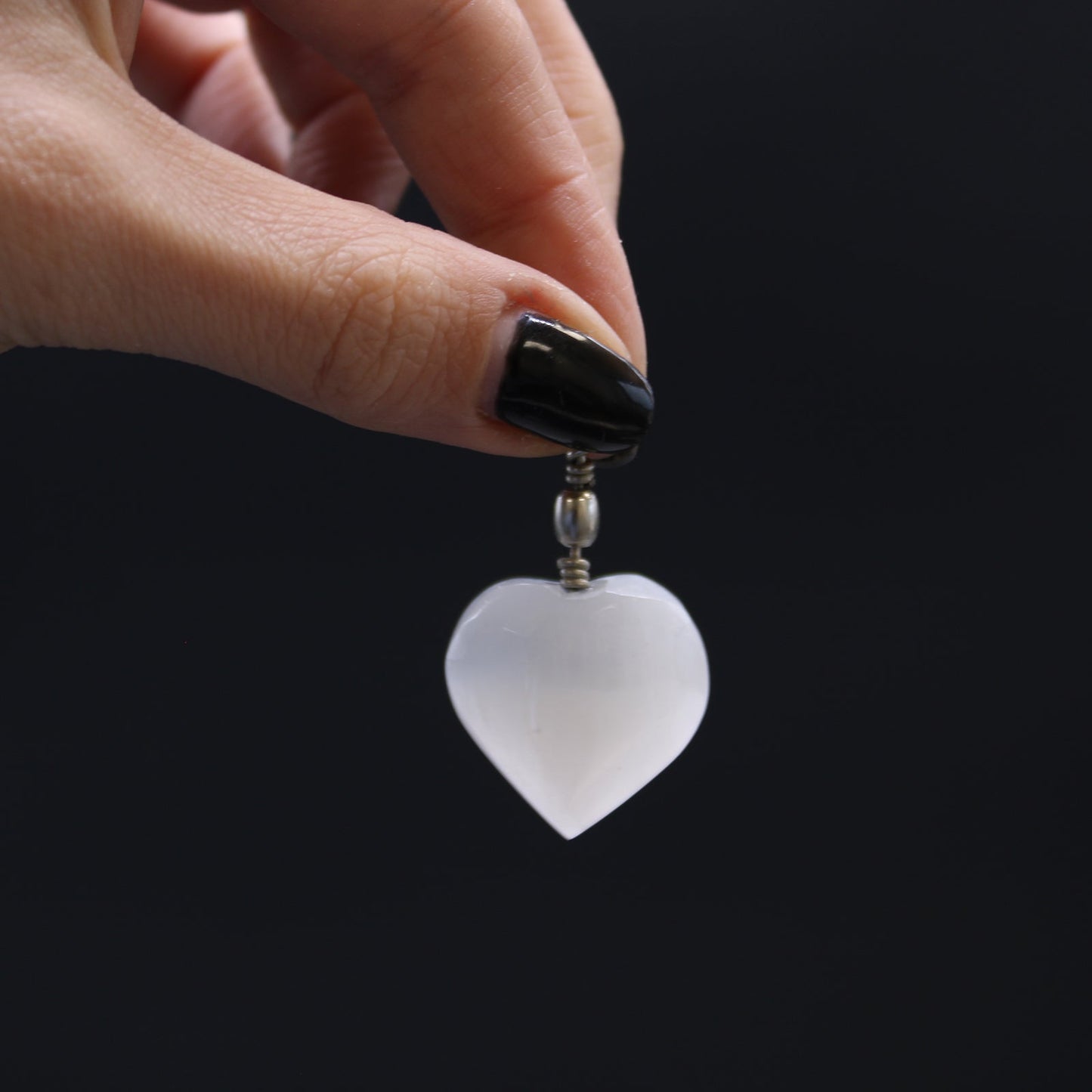 Selenite Heart Pendant - Alchem Soul