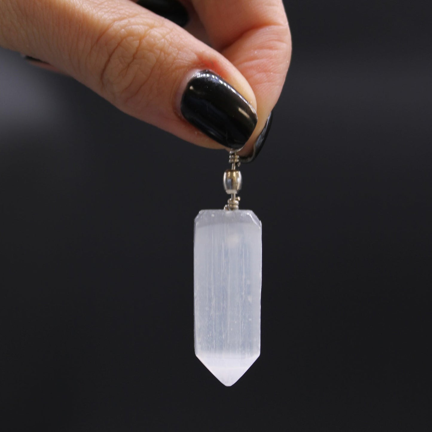 Selenite Obelisk Pendant - Alchem Soul