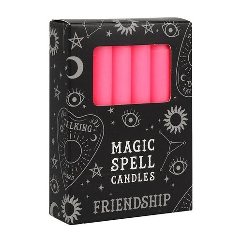 Set of 12 Pink 'Friendship' Spell Candles - Alchem Soul