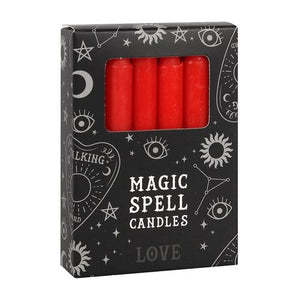 Set of 12 Red 'Love' Spell Candles - Alchem Soul