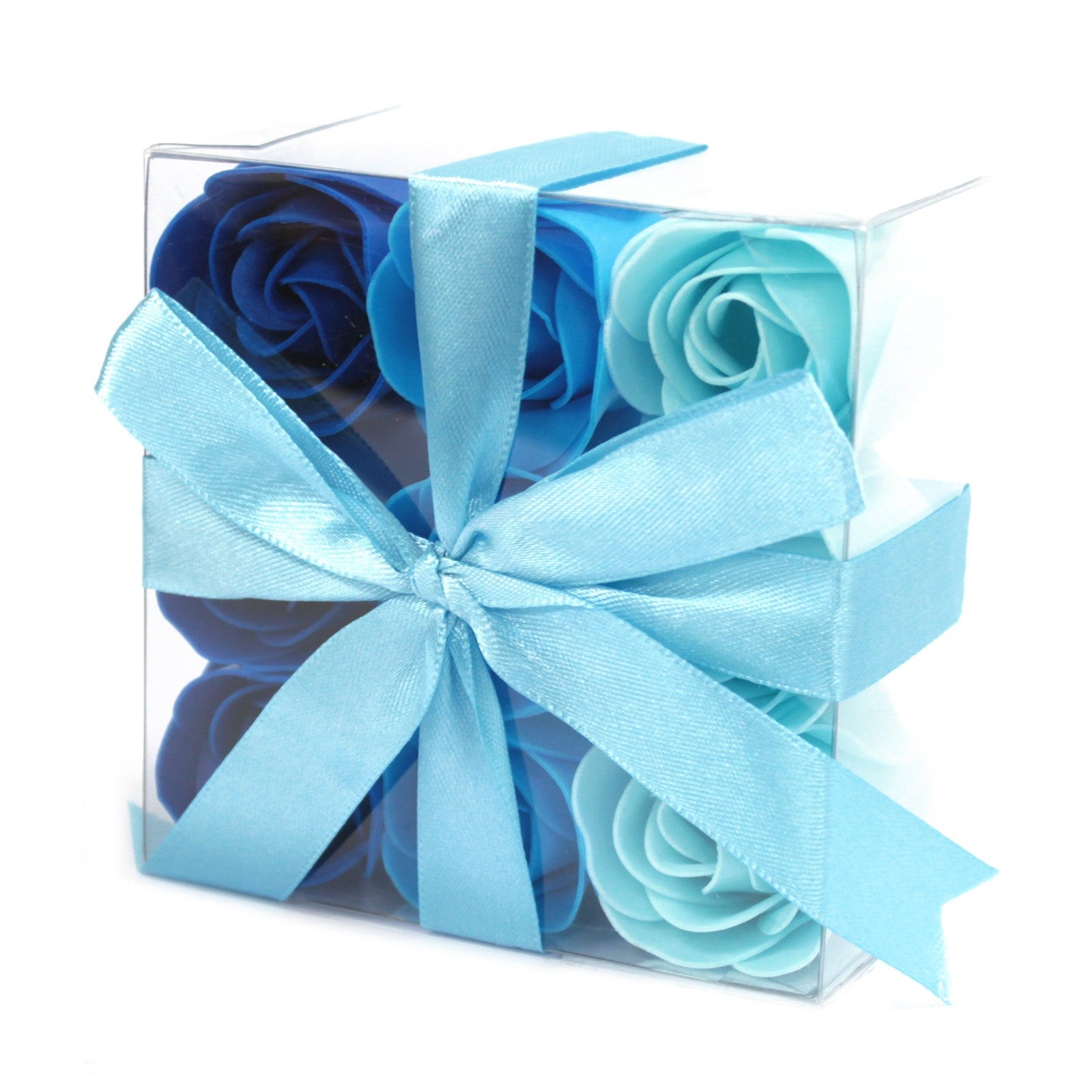 Set of 9 Soap Flowers - Blue Wedding Roses - Alchem Soul