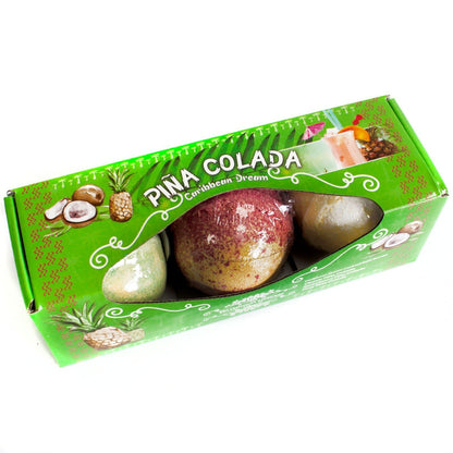 Set of Three Piña Colada Bath Bombs - Alchem Soul