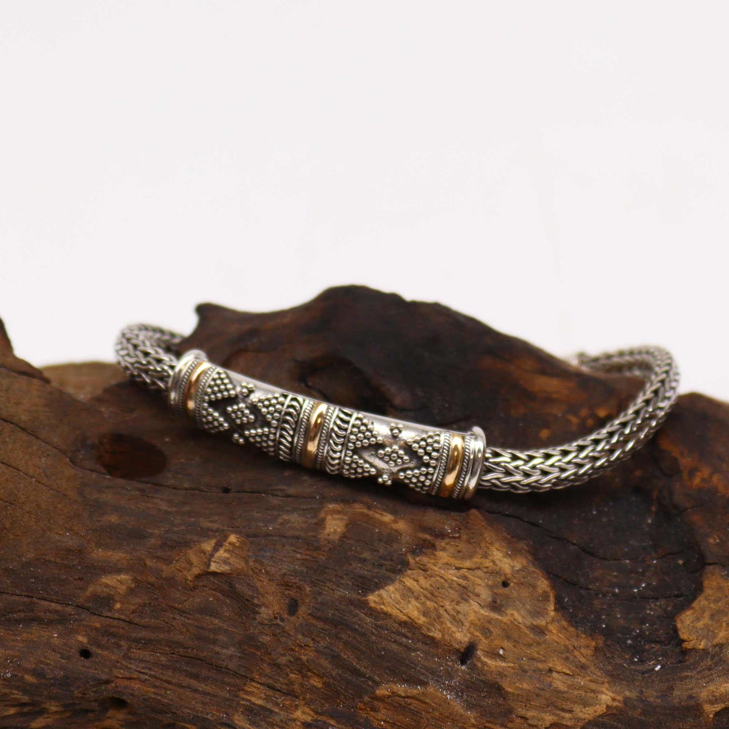 Silver & Gold Bracelet - Unisex Single Chain - Alchem Soul