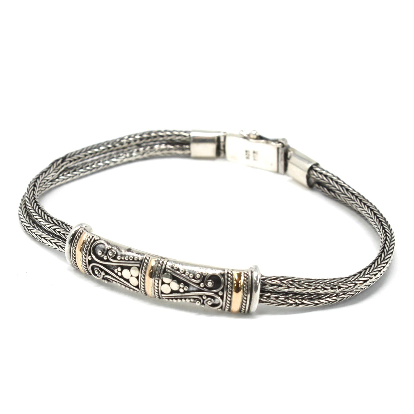 Silver & Gold Bracelet - Unisex Twin Chain - Alchem Soul