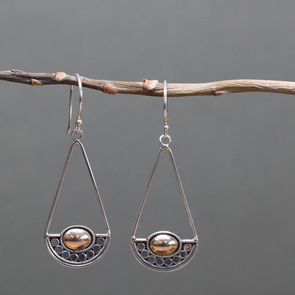 Silver & Gold Earring - Luna Balance - Alchem Soul