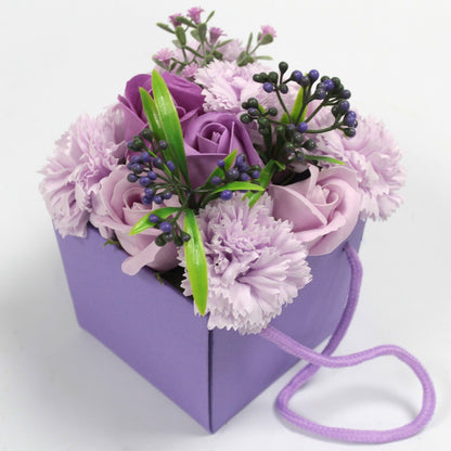 Soap Flower Bouquet - Lavender Rose & Carnation - Alchem Soul