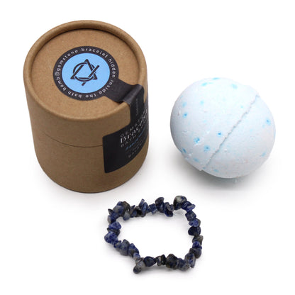 Sodalite Gem Bracelet Bath Bomb - Alchem Soul