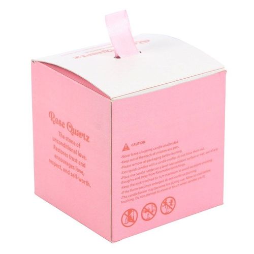 The Sun Rose Quartz Crystal Chip Candle - Alchem Soul