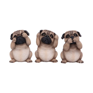 Three Wise Pugs 8.5cm - Alchem Soul