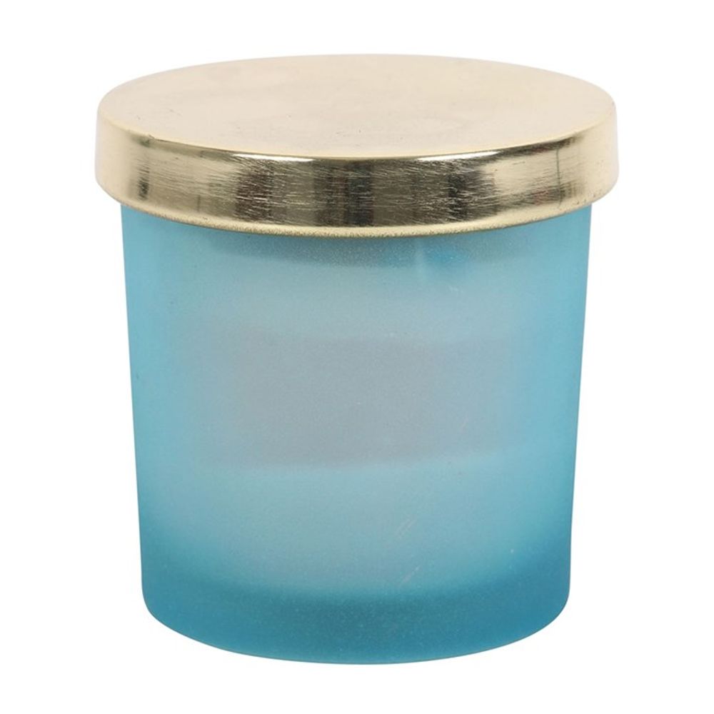 Throat Chakra Blueberry Crystal Chip Candle - Alchem Soul