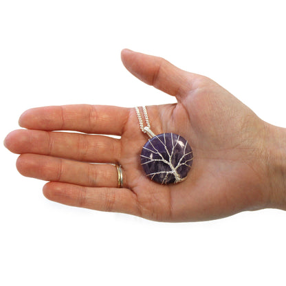 Tree of Life Gemstone Necklace - Amethyst - Alchem Soul