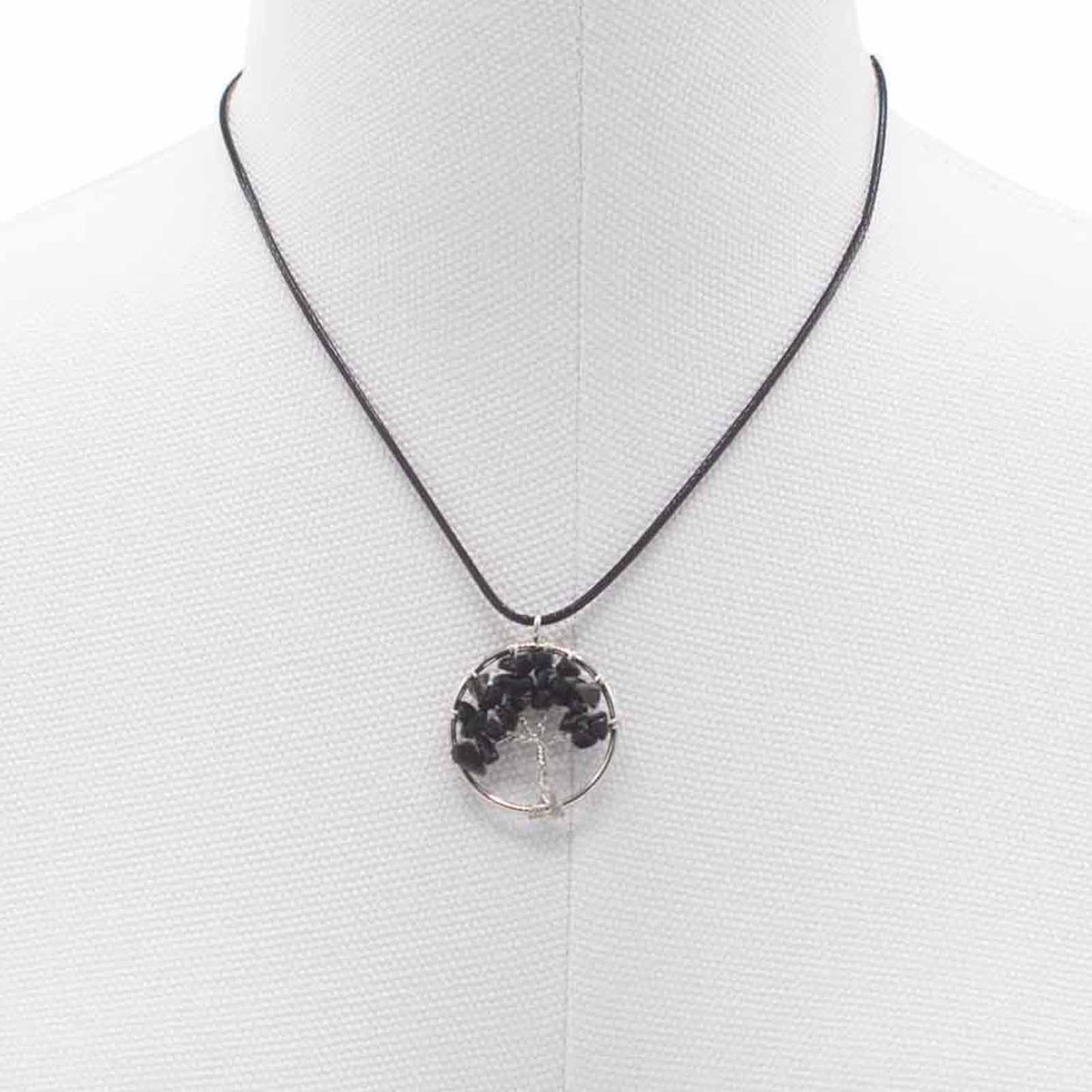 Tree of Life Pendant - Black Agate - Alchem Soul