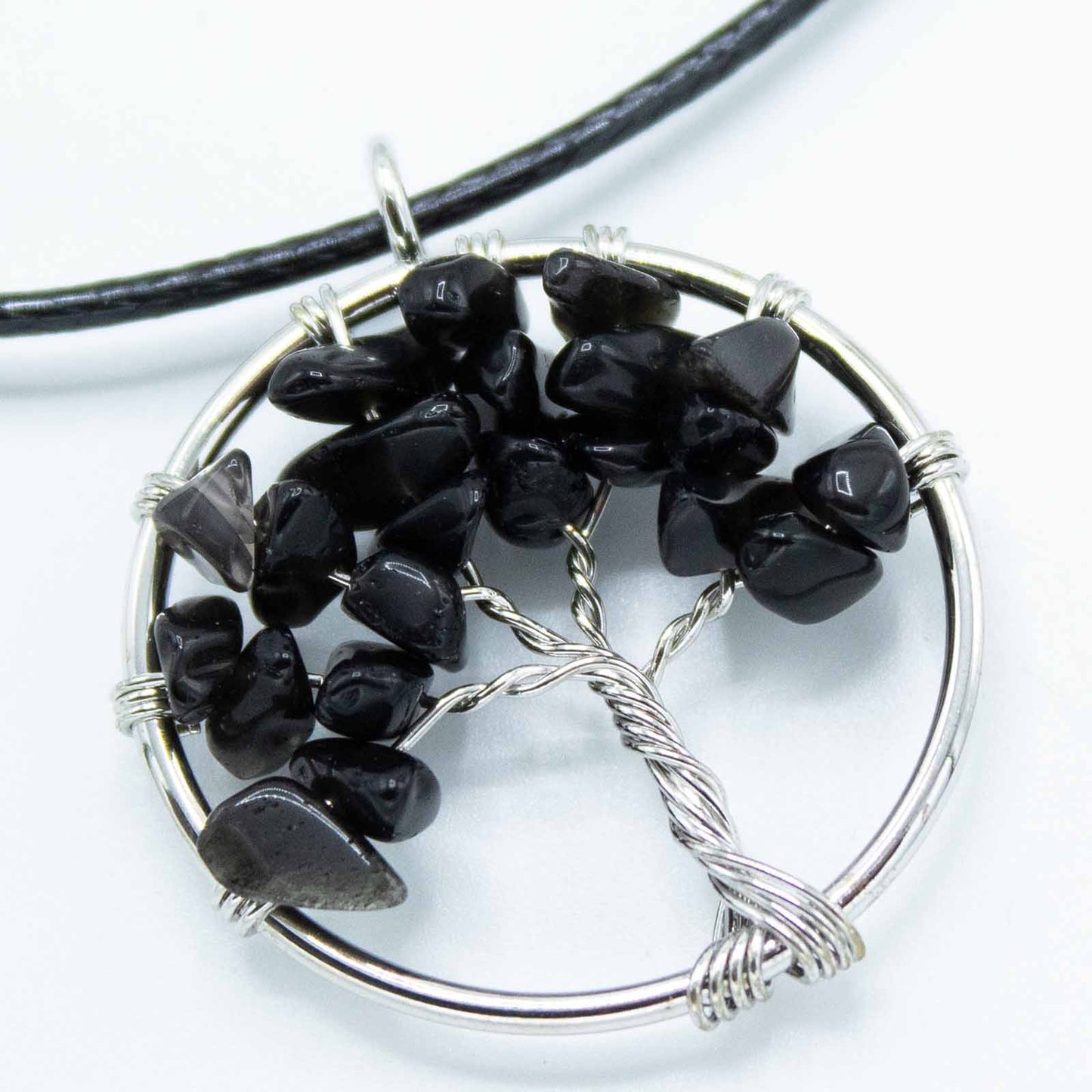 Tree of Life Pendant - Black Agate - Alchem Soul