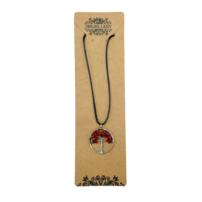 Tree of Life Pendant - Red Jasper - Alchem Soul