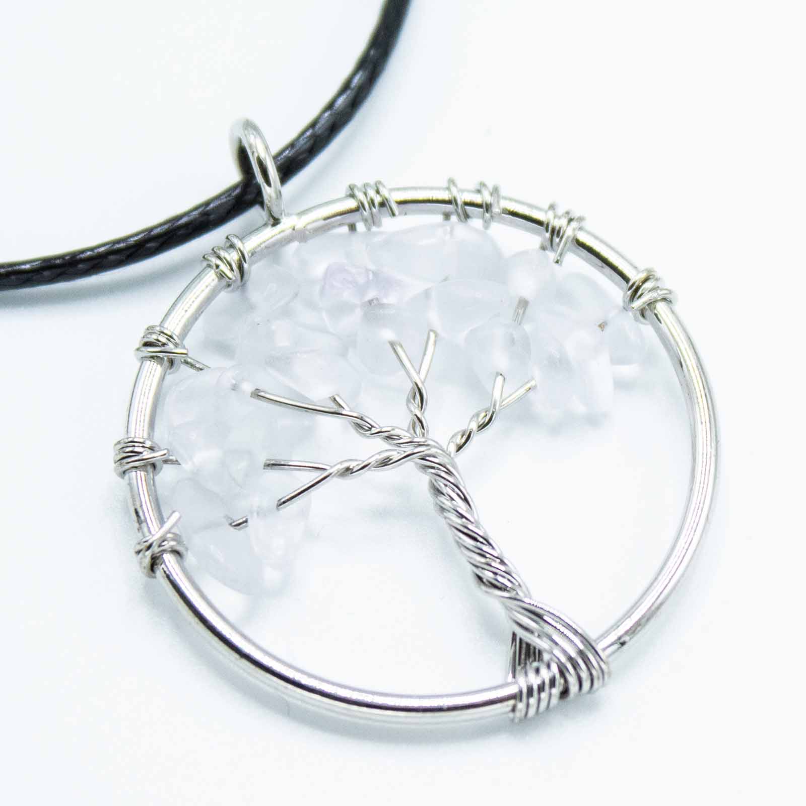 Tree of Life Pendant - Rock Crystal - Alchem Soul