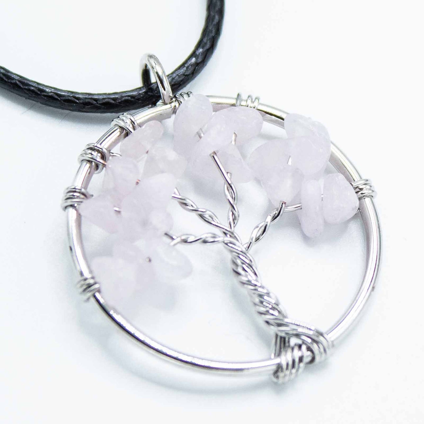 Tree of Life Pendant - Rose Quartz - Alchem Soul