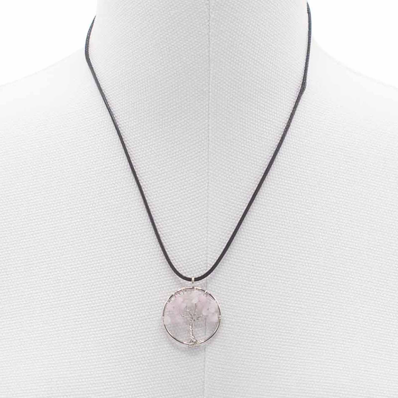 Tree of Life Pendant - Rose Quartz - Alchem Soul