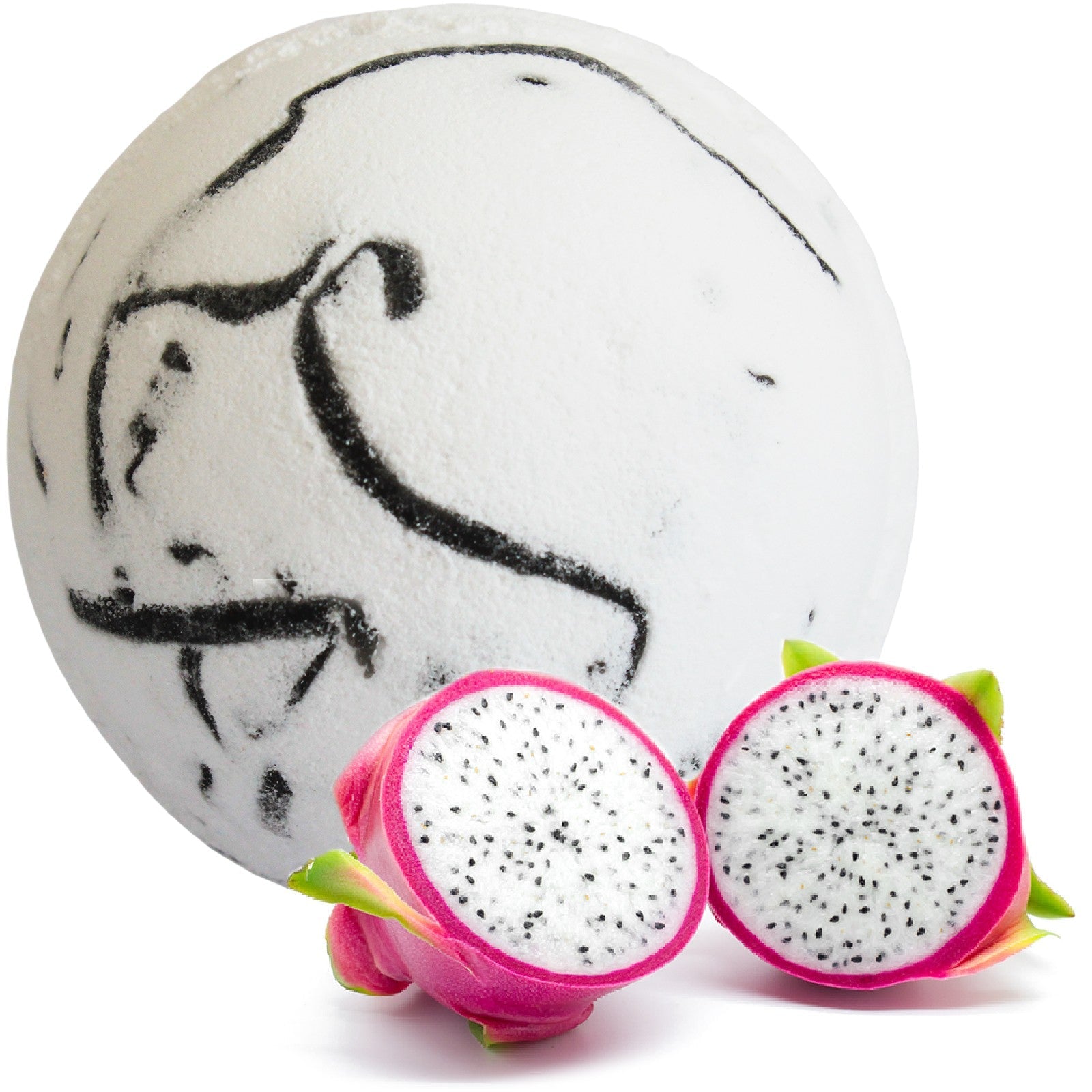 Tropical Paradise Coco Bath Bomb - Dragon Fruit - Alchem Soul