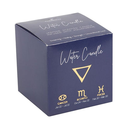 Water Element Jasmine Crystal Chip Candle - Alchem Soul