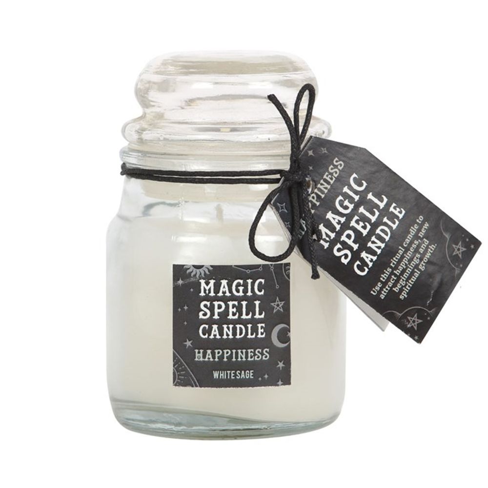 White Sage 'Happiness' Spell Candle Jar - Alchem Soul