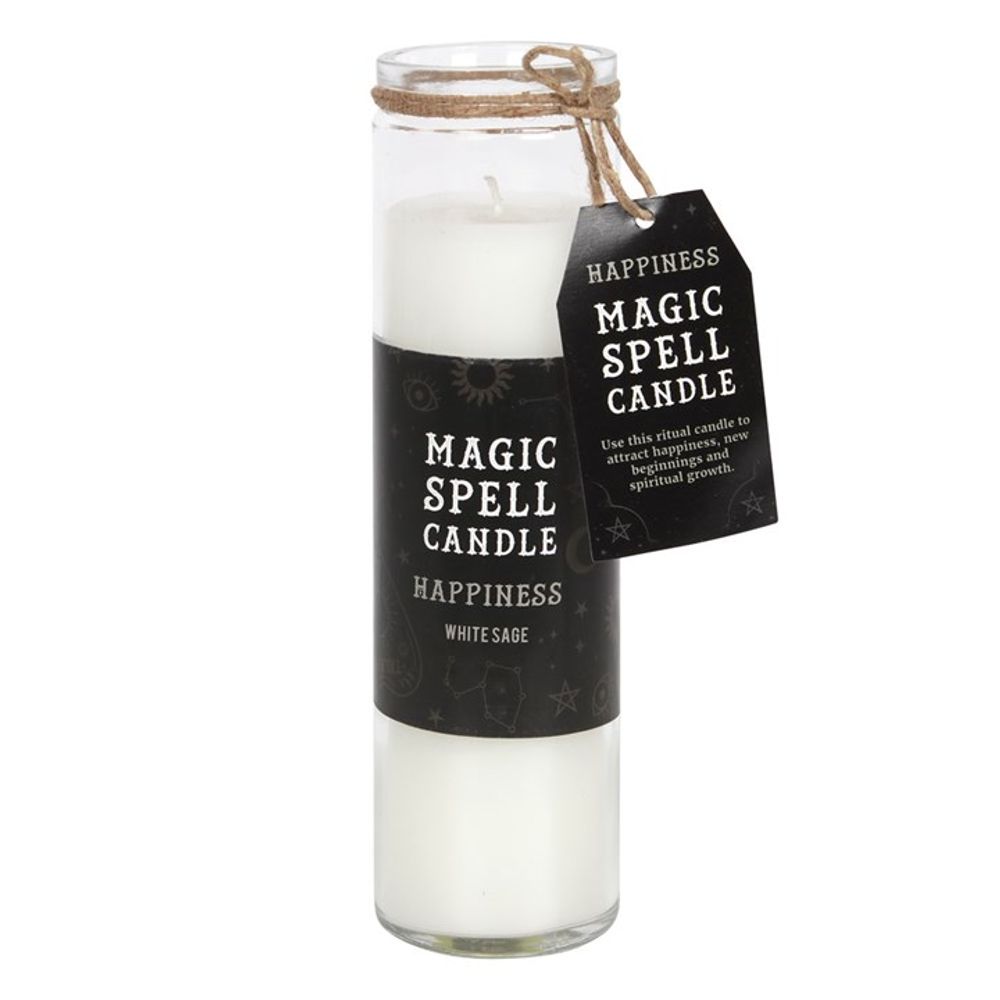 White Sage 'Happiness' Spell Tube Candle - Alchem Soul