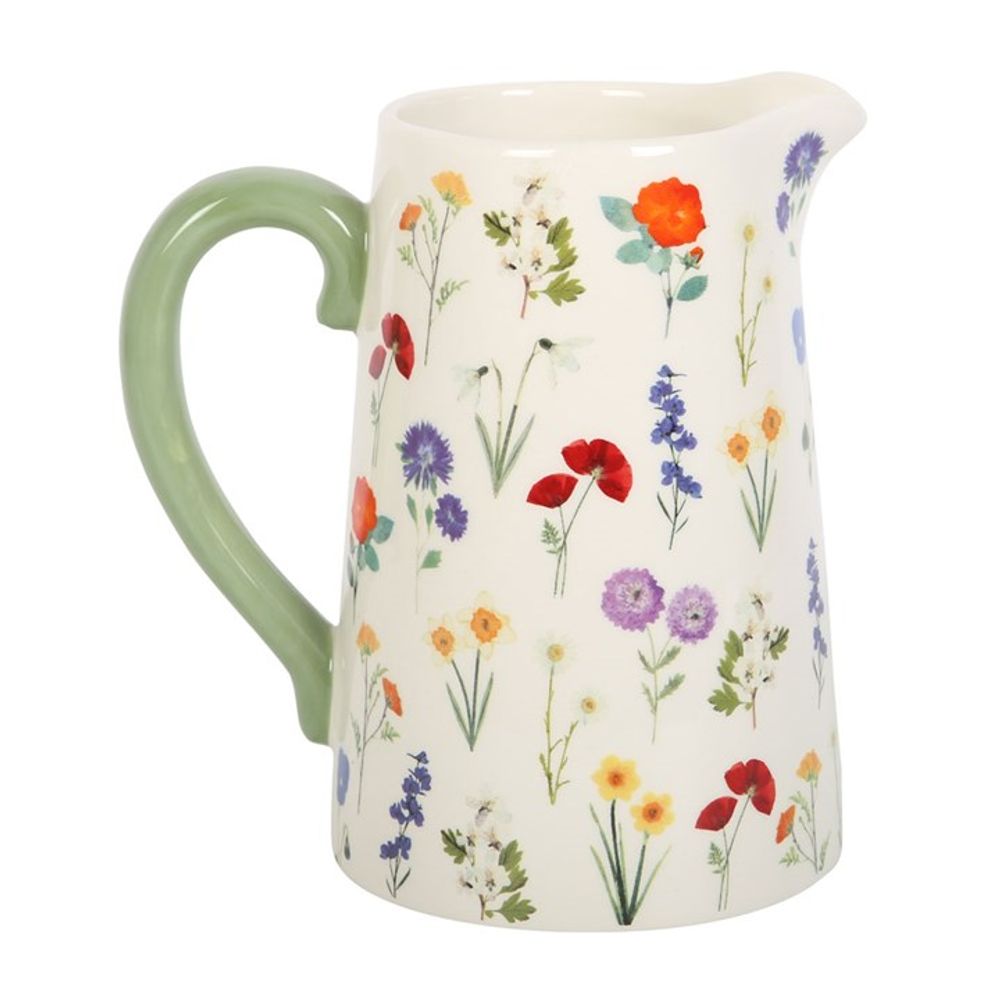 Wildflower Ceramic Flower Jug - 17cm - Alchem Soul