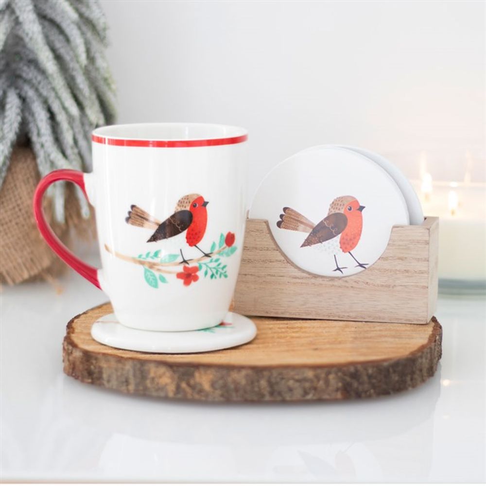 Winter Robin Coaster Set - Alchem Soul