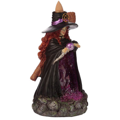 Witches Crystal Cave LED Backflow Incense Burner - Alchem Soul