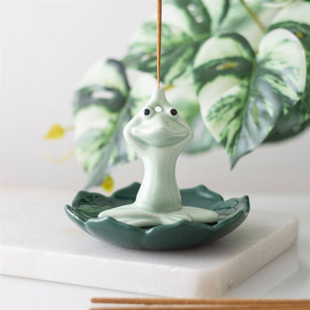 Yoga Frog Incense Stick Holder - Alchem Soul