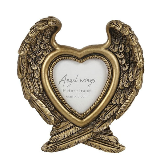 Antique Gold Angel Wing Photo Frame - Alchem Soul