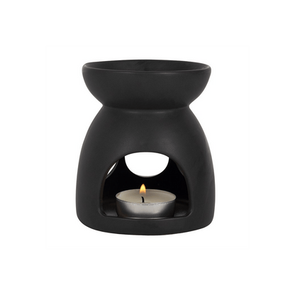 Black Triple Moon Cut Out Oil Burner - Alchem Soul