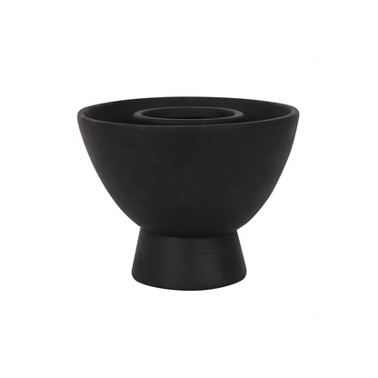 Black Triple Moon Terracotta Smudge Bowl - Alchem Soul