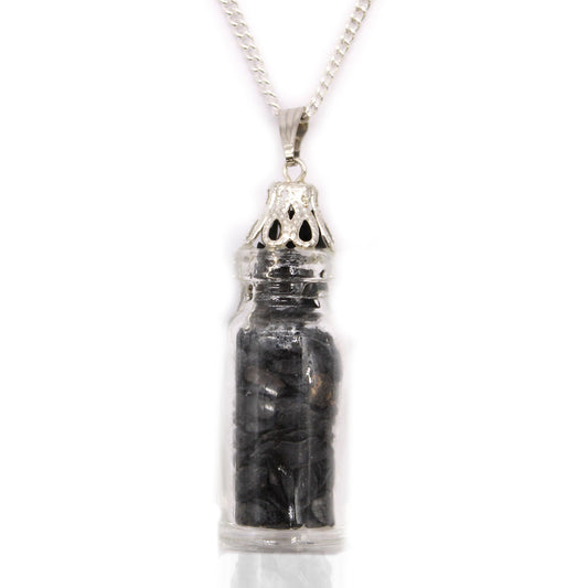 Bottled Gemstones Necklace - Black Onyx - Alchem Soul