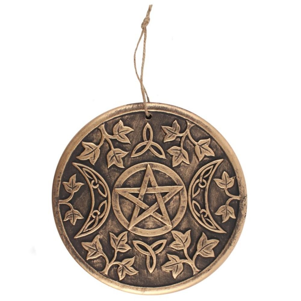 Bronze Terracotta Triple moon plaque - Alchem Soul