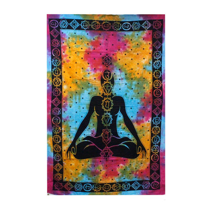 Chakra Buddha Single Cotton Bedspread - Alchem Soul