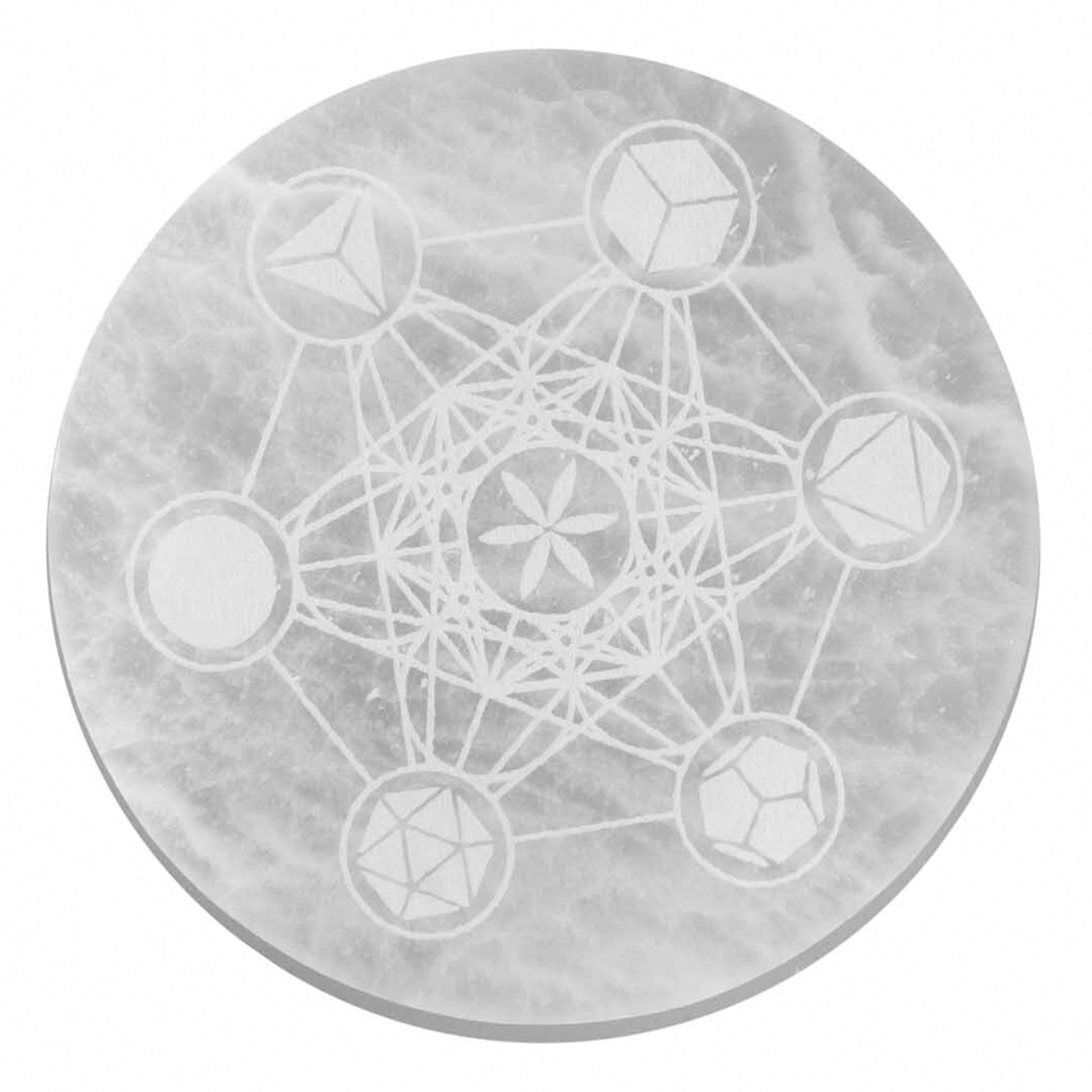 Charging Plate 18cm - Sacred Geometry - Alchem Soul