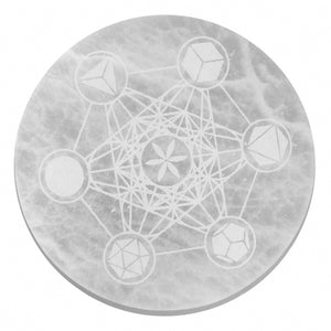 Charging Plate 18cm - Sacred Geometry - Alchem Soul