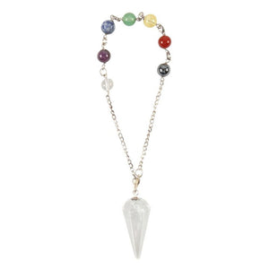 Clear Quartz Chakra Pendulum Bracelet - Alchem Soul