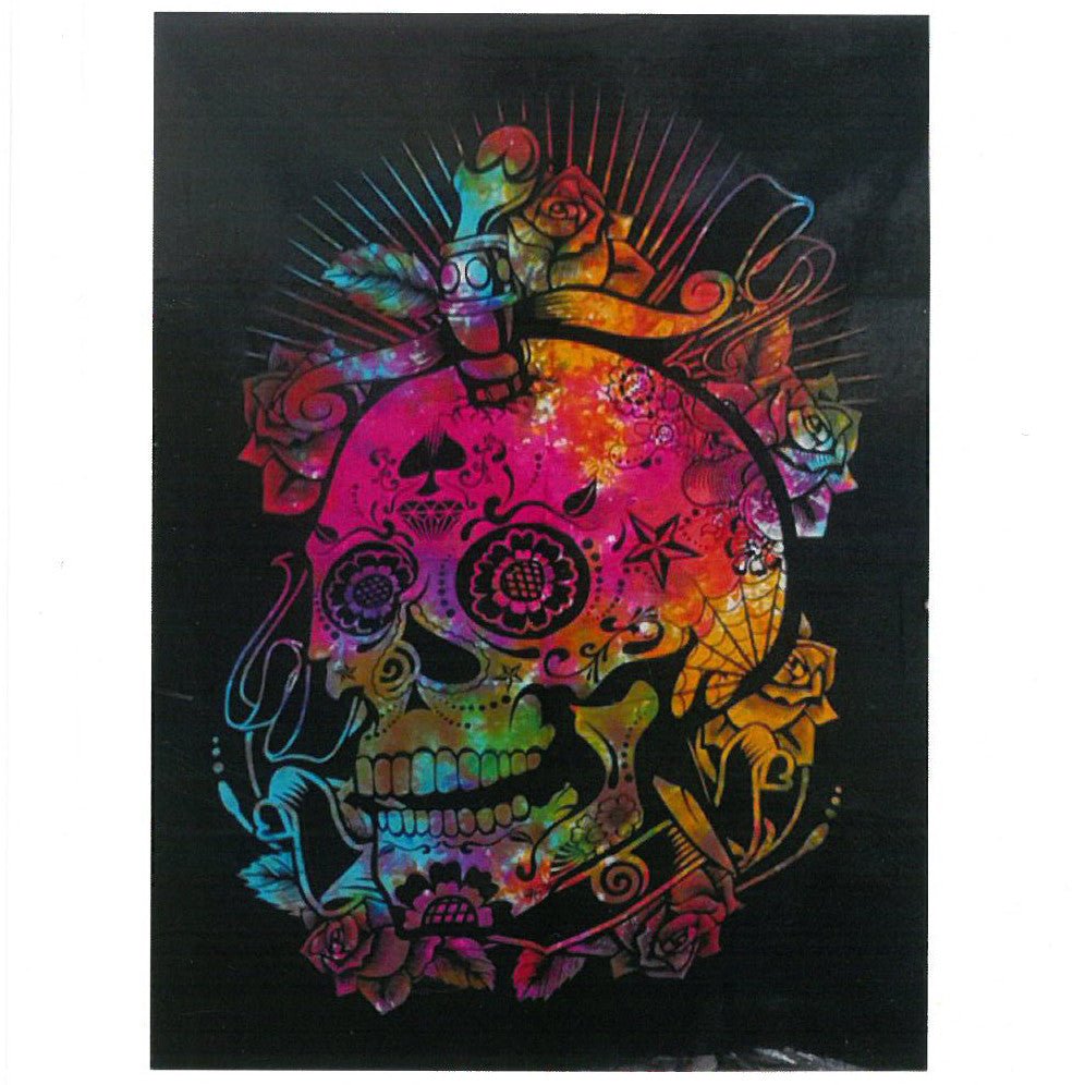 Cotton Wall Art - Day of the Dead Skull - Alchem Soul