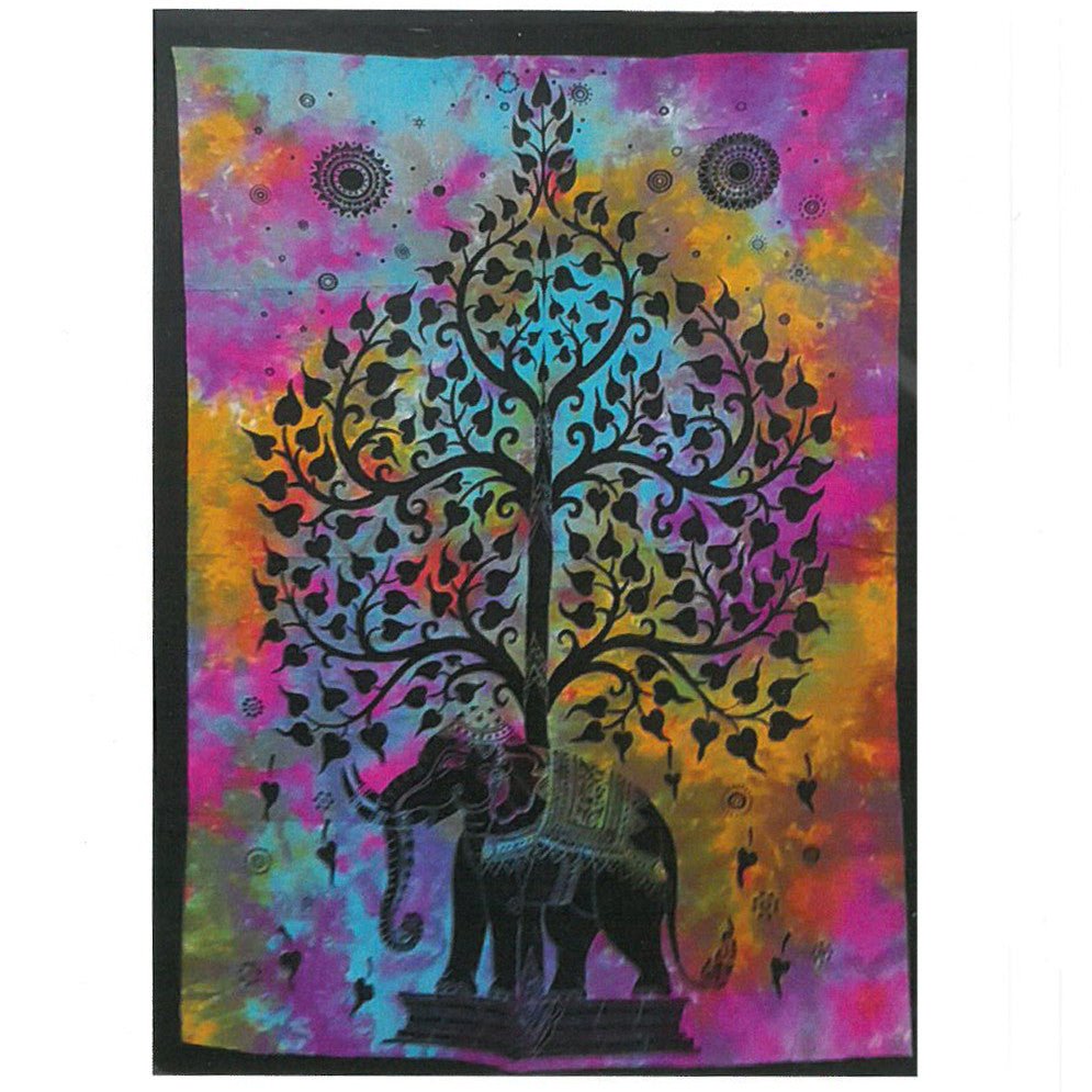 Cotton Wall Art - Elephant Tree - Alchem Soul