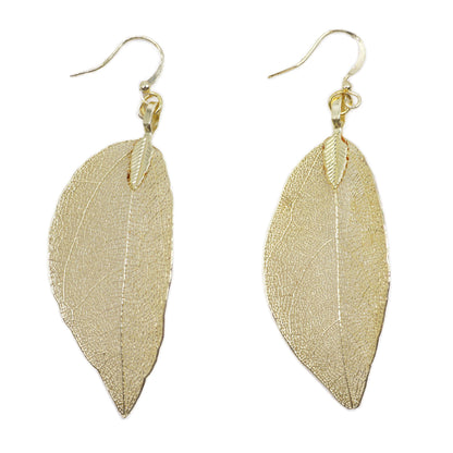 Earrings - Bravery Leaf - Gold - Alchem Soul