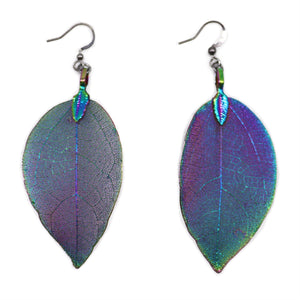 Earrings - Bravery Leaf - Multicoloured - Alchem Soul