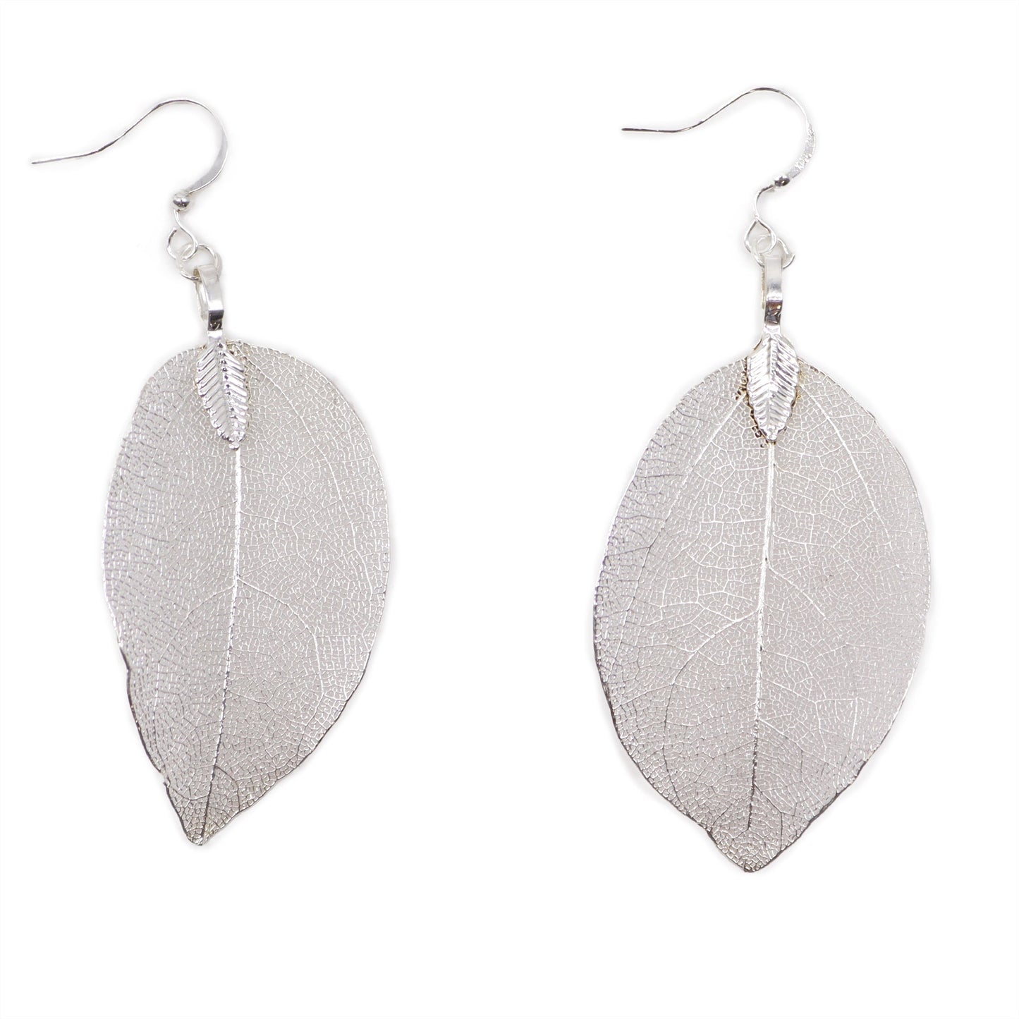 Earrings - Bravery Leaf - Silver - Alchem Soul