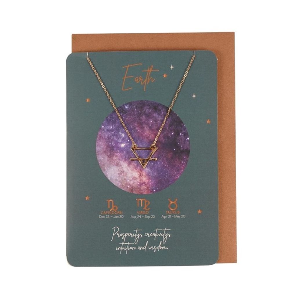 Earth Element Zodiac Necklace Card - Alchem Soul