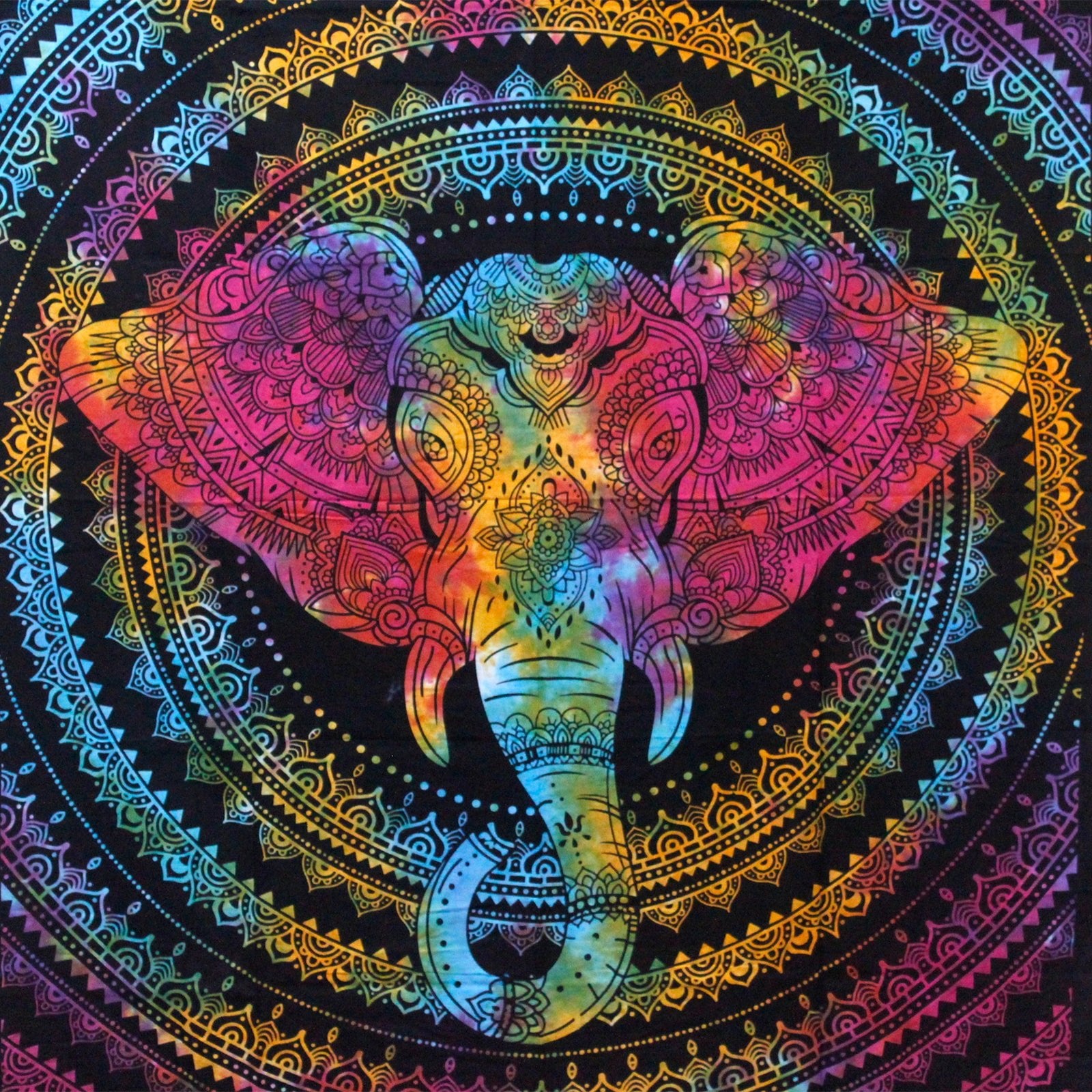 Elephant Head Cotton Wall Hanging - Alchem Soul